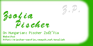 zsofia pischer business card